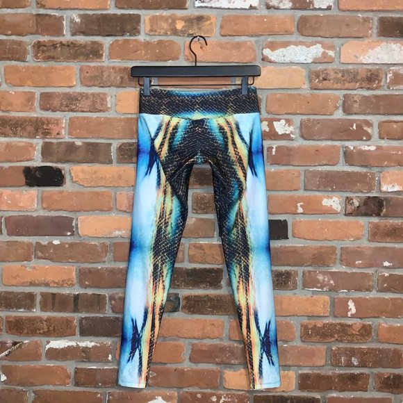 The OM Collection Colorful Snakeskin Leggings Size XS - Picture 4 of 6